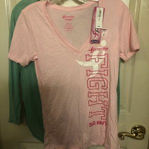 Old Navy BRCA Fight Pink Tee. XS. NWT